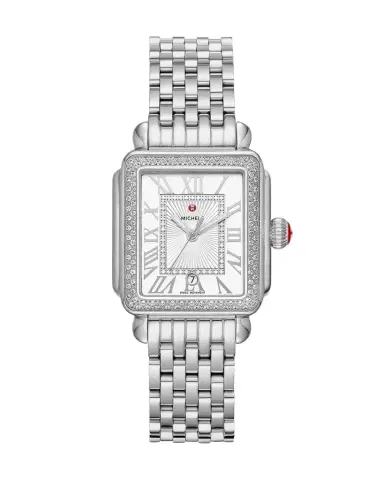 Michele Deco Madison Mid Stainless Steel Diamond Watch | Thumbnail 1 Michele Deco Madison Mid Stainless Steel Diamond Watch | Thumbnail 1
