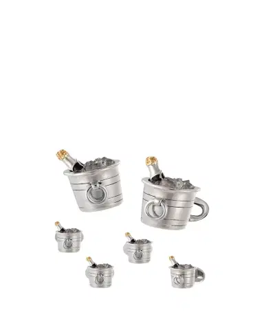 Jan Leslie Men's Champagne Bucket Cufflink Stud Set | Thumbnail 1 Jan Leslie Men's Champagne Bucket Cufflink Stud Set | Thumbnail 1
