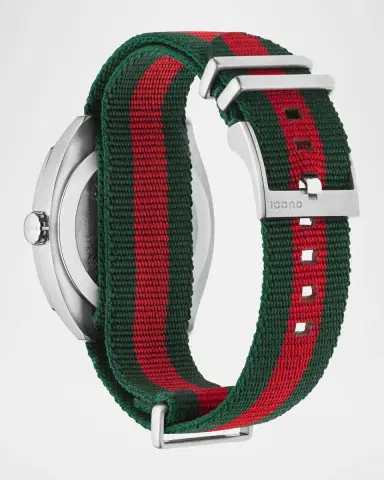 Gucci GG2570 41mm Stainless Steel-Nylon Watch | Thumbnail 2 Gucci GG2570 41mm Stainless Steel-Nylon Watch | Thumbnail 2