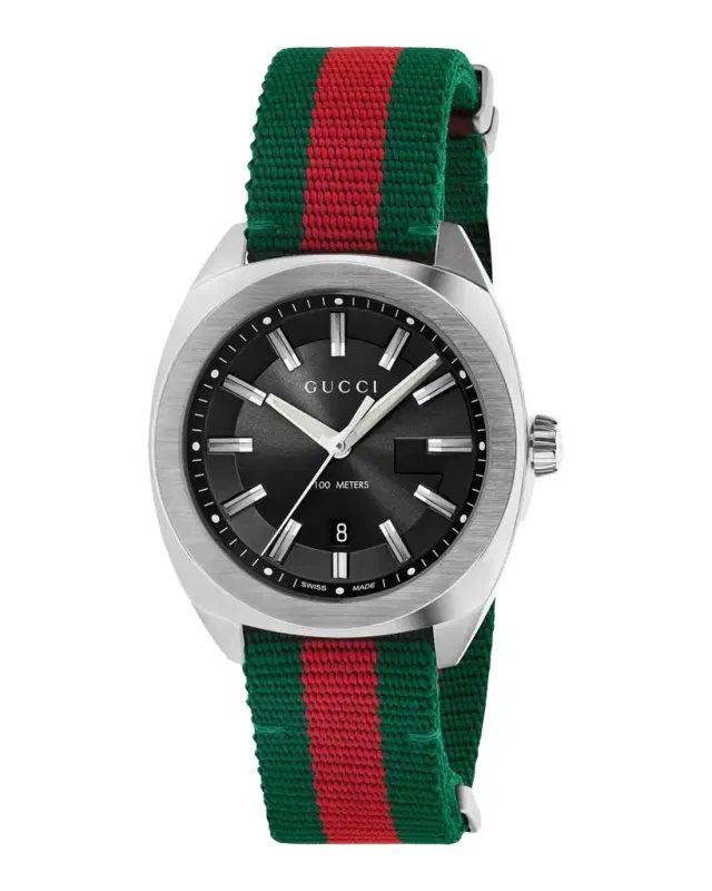 Gucci GG2570 41mm Stainless Steel-Nylon Watch
