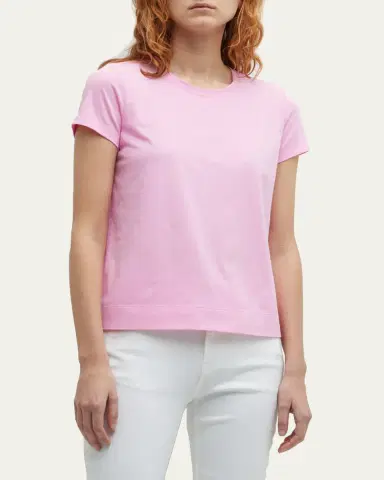 Lafayette 148 New York Modern Short-Sleeve Cotton Jersey Tee | Thumbnail 5