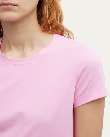 Lafayette 148 New York Modern Short-Sleeve Cotton Jersey Tee | Thumbnail 6