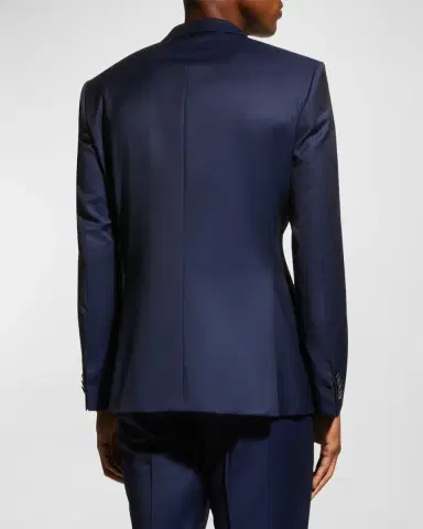 BOSS Men's Wool Basic Two-Piece Slim Fit Suit, Blue | Thumbnail 5
