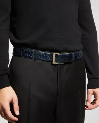 W. Kleinberg Men's American Alligator Belt | Thumbnail 1