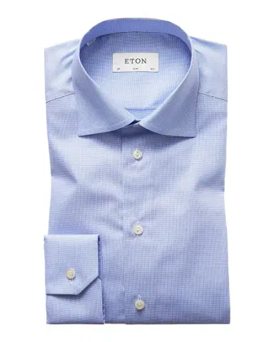 Eton Men's Slim-Fit Micro Houndstooth Dress Shirt | Thumbnail 1 Eton Men's Slim-Fit Micro Houndstooth Dress Shirt | Thumbnail 1