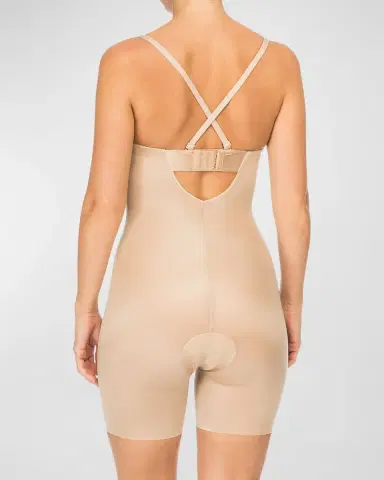 Spanx SPANXshape Suit Your Fancy Strapless Cupped Mid-Thigh Bodysuit | Thumbnail 4 Spanx SPANXshape Suit Your Fancy Strapless Cupped Mid-Thigh Bodysuit | Thumbnail 4