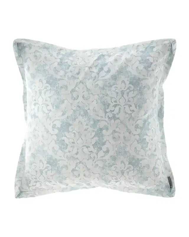 Milan Euro Pillow Spa Faded Damask Venetian Linen 26 x 26