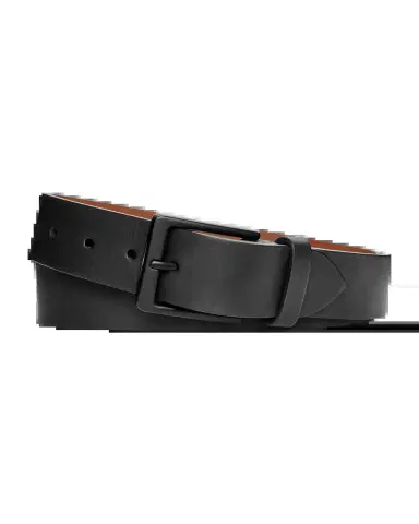Shinola Men's Lightning Bolt Keeper Leather Belt | Thumbnail 2