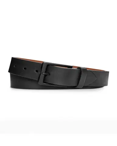 Shinola Men's Lightning Bolt Keeper Leather Belt | Thumbnail 3