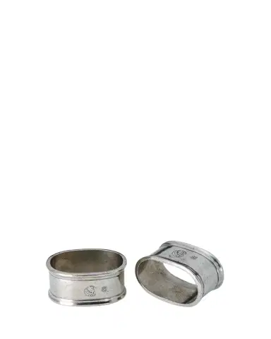 Match Pewter Napkin Rings, Set of 2 | Thumbnail 1