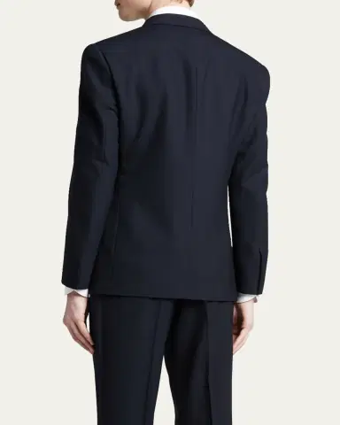 Ralph Lauren Purple Label Men's Barathea Solid Wool Tuxedo | Thumbnail 7