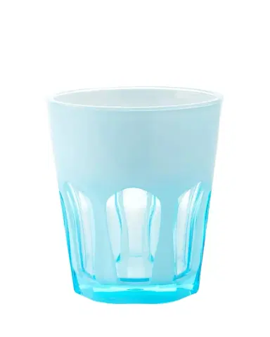 Mario Luca Giusti Double Face Acrylic Tumbler Glass, Turquoise | Thumbnail 1