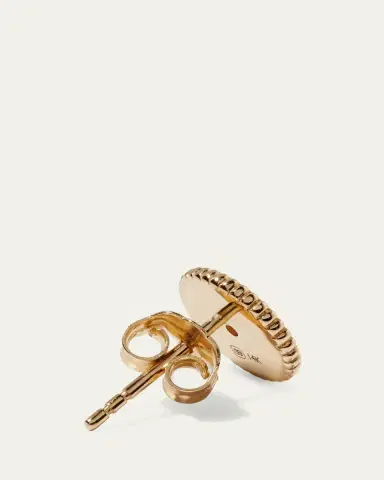 Sydney Evan 14k Diamond Evil Eye Coin Stud Earring, Single | Thumbnail 4 Sydney Evan 14k Diamond Evil Eye Coin Stud Earring, Single | Thumbnail 4