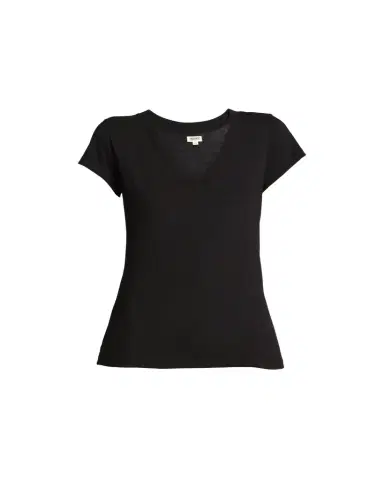 L'Agence Becca V-Neck Short-Sleeve Tee | Thumbnail 1 L'Agence Becca V-Neck Short-Sleeve Tee | Thumbnail 1