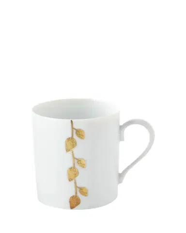 Haviland & Parlon Daphne Gold-Leaf Mug, White | Thumbnail 1