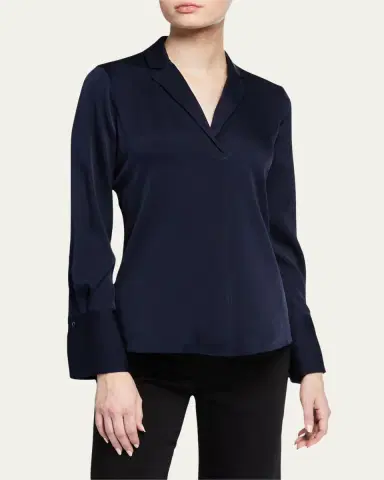 Kobi Halperin Rebekah Long-Sleeve Silk Blouse | Thumbnail 4