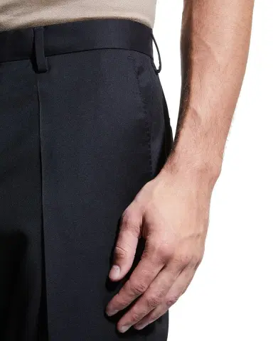 BOSS Men's Genesis Slim-Fit Wool Trousers, Black | Thumbnail 4 BOSS Men's Genesis Slim-Fit Wool Trousers, Black | Thumbnail 4