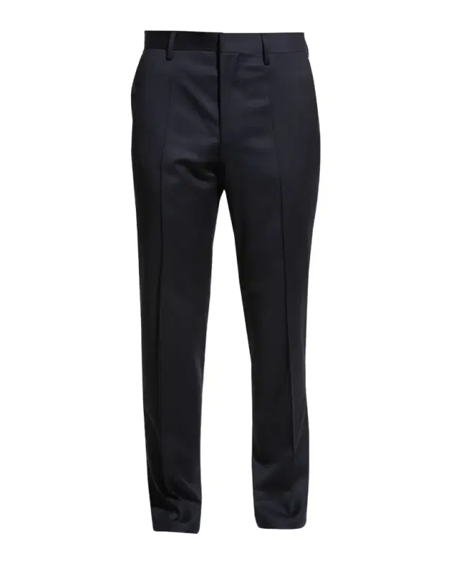 Men 's Genesis Slim-Fit Wool Trousers, Black