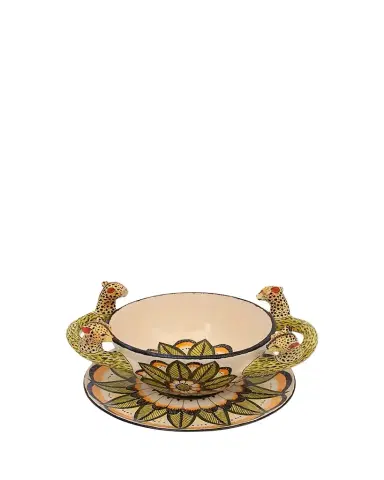 Ardmore Ceramic Art Cheetah Soup Bowl | Thumbnail 1