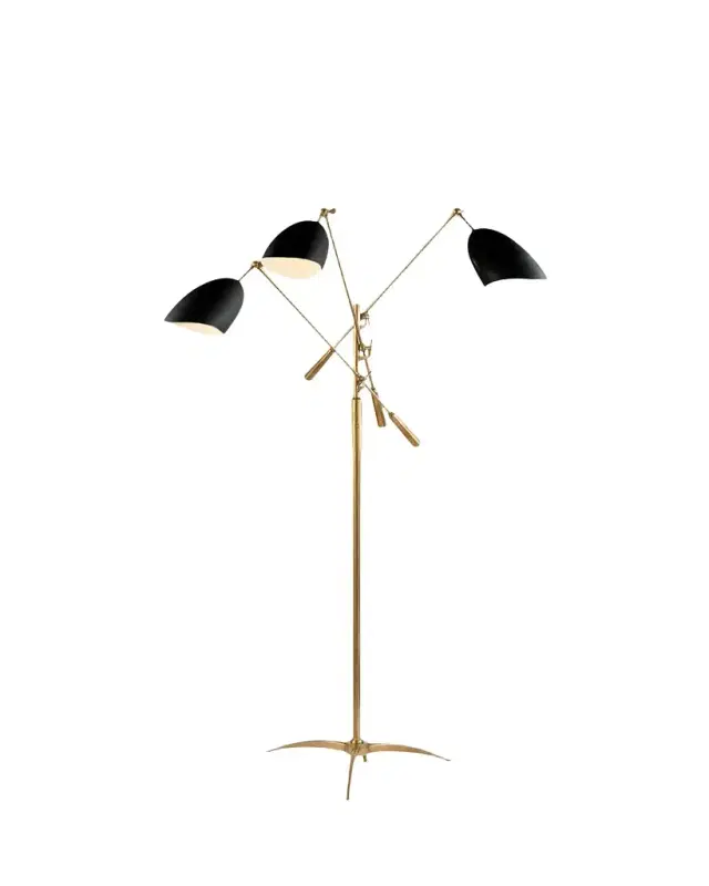 Visual Comfort Signature Sommerard Triple Arm Floor Lamp By AERIN