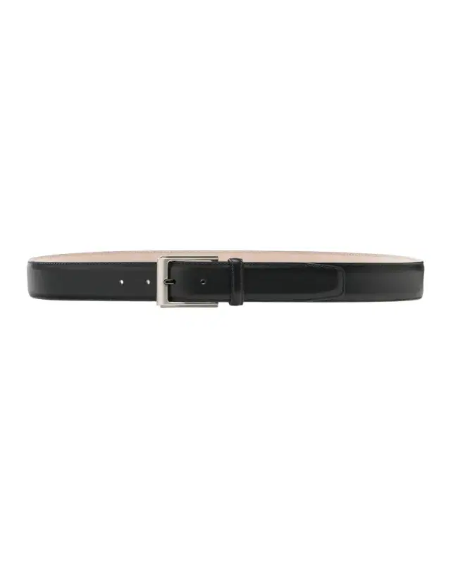 Men's Manchester Square-Buckle Leather Belt Men's Manchester Square-Buckle Leather Belt