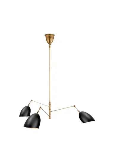 Visual Comfort Signature Sommerard Medium Triple Arm Chandelier By AERIN | Thumbnail 1