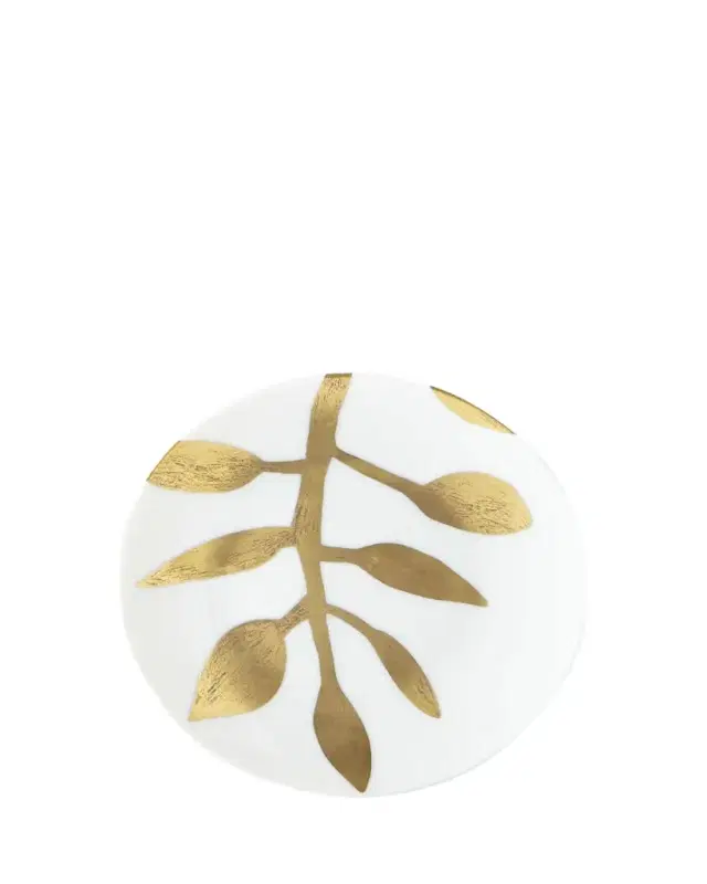 Haviland & Parlon Daphne White Gold-Leaf Bread Butter Plate