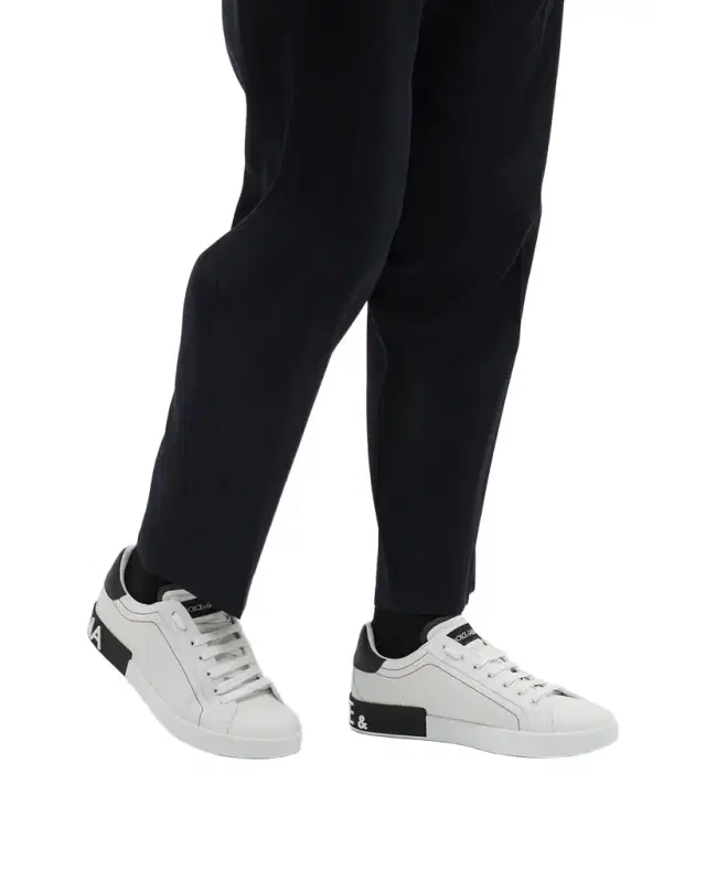 Men 's Portofino Two-Tone Leather Sneakers