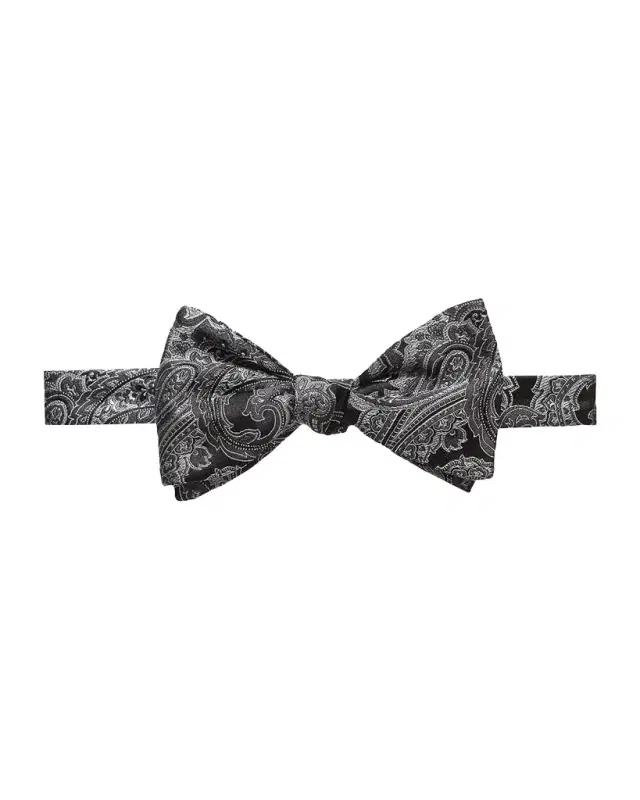 Paisley Self-Tie Silk Bow Tie