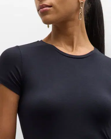 MAJESTIC FILATURES Soft Touch Short-Sleeve Crewneck Tee | Thumbnail 5