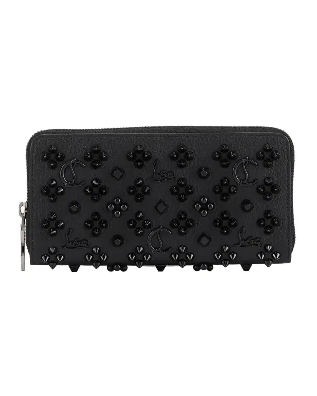 Christian Louboutin Panettone Wallet in Leather with Loubinthesky Spikes