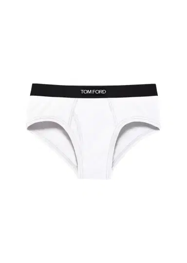 Tom Ford Men's Jacquard Logo Cotton Briefs | Thumbnail 1 Tom Ford Men's Jacquard Logo Cotton Briefs | Thumbnail 1