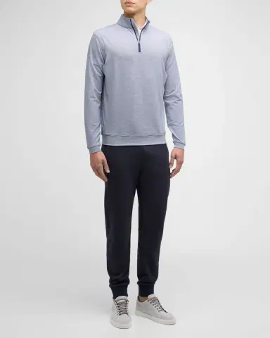 Peter Millar Men's Perth Micro-Stripe Half-Zip Sweater | Thumbnail 2