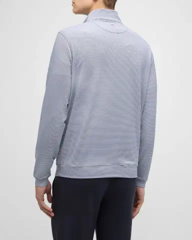 Peter Millar Men's Perth Micro-Stripe Half-Zip Sweater | Thumbnail 3