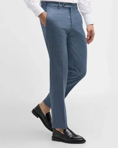 Zanella Men's Parker Classic Flat-Front Trousers | Thumbnail 5 Zanella Men's Parker Classic Flat-Front Trousers | Thumbnail 5