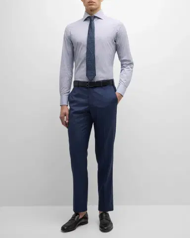 Zanella Men's Parker Classic Flat-Front Trousers | Thumbnail 7 Zanella Men's Parker Classic Flat-Front Trousers | Thumbnail 7