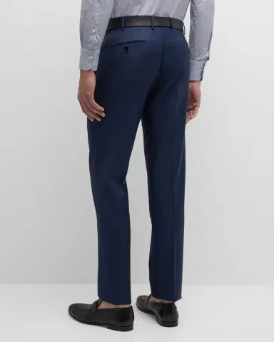 Zanella Men's Parker Classic Flat-Front Trousers | Thumbnail 8 Zanella Men's Parker Classic Flat-Front Trousers | Thumbnail 8