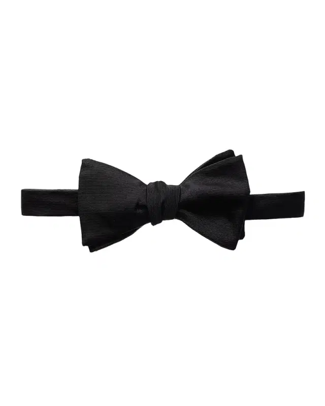 Solid Grosgrain Bow Tie-Ready Tie