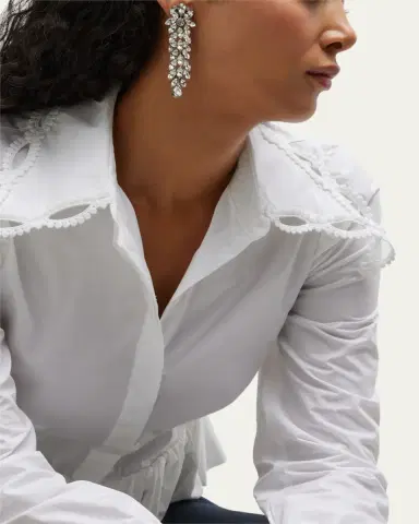 ben-amun Large Crystal Drop Earrings | Thumbnail 5 ben-amun Large Crystal Drop Earrings | Thumbnail 5