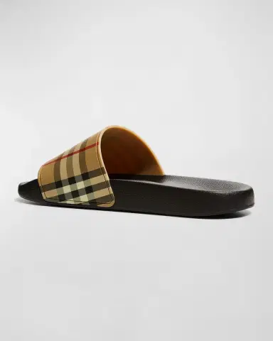 Burberry Furley Vintage Check Slide Sandals | Thumbnail 6 Burberry Furley Vintage Check Slide Sandals | Thumbnail 6