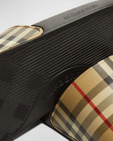Burberry Furley Vintage Check Slide Sandals | Thumbnail 7 Burberry Furley Vintage Check Slide Sandals | Thumbnail 7