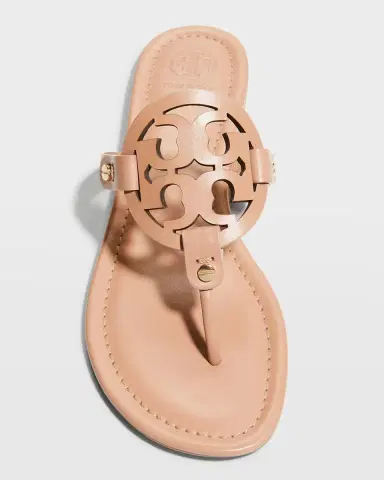 Tory Burch Miller Leather Logo Thong Sandals | Thumbnail 3 Tory Burch Miller Leather Logo Thong Sandals | Thumbnail 3