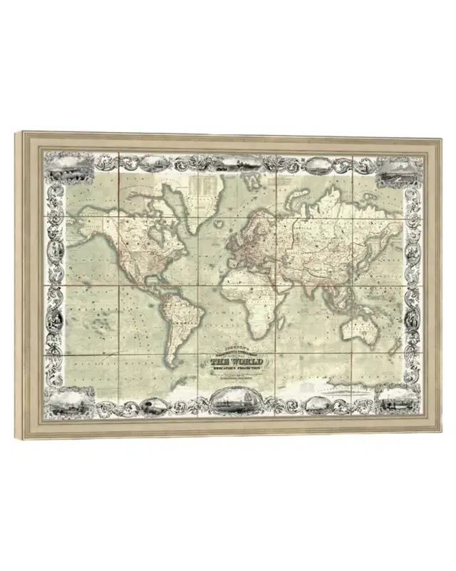 Wendover Art Group Illustrated Map of the World