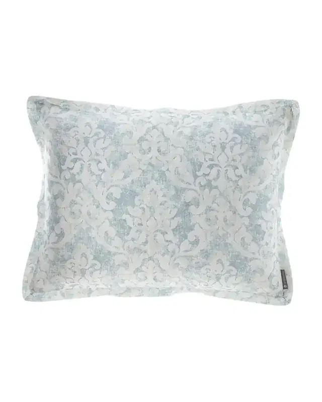 Milan King Pillow Spa Faded Damask Venetian Linen 20 x 36