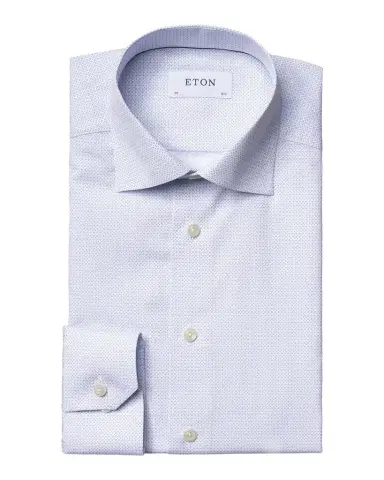Eton Men's Contemporary-Fit Micro-Print Dress Shirt | Thumbnail 1 Eton Men's Contemporary-Fit Micro-Print Dress Shirt | Thumbnail 1