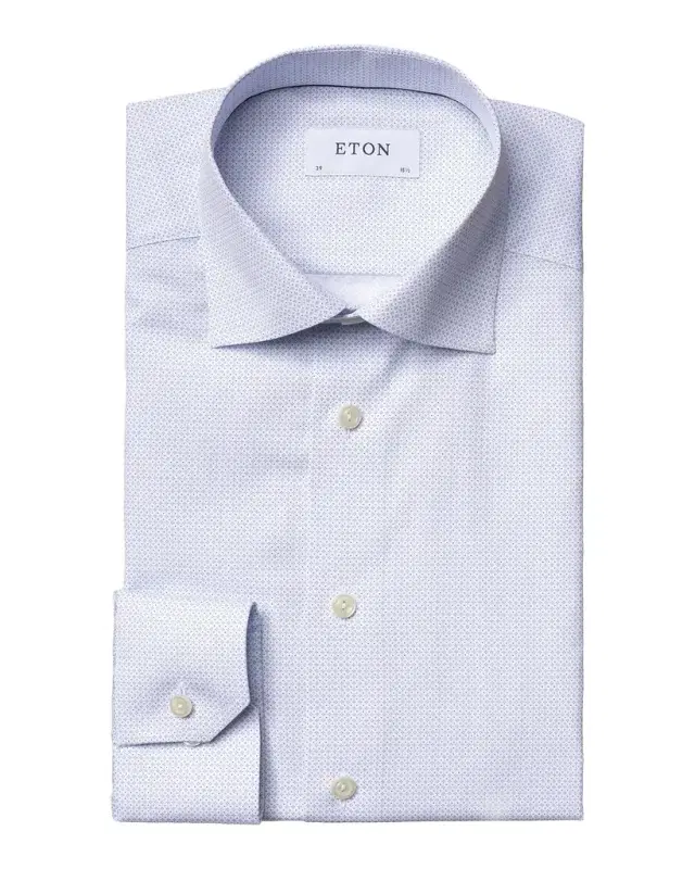 Men 's Contemporary-Fit Micro-Print Dress Shirt