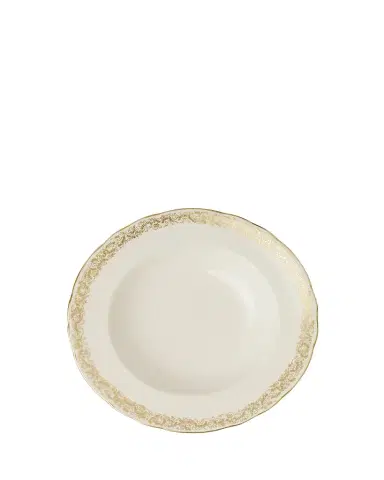 Royal Crown Derby Aves Gold Narrow Rim Soup Bowl | Thumbnail 1