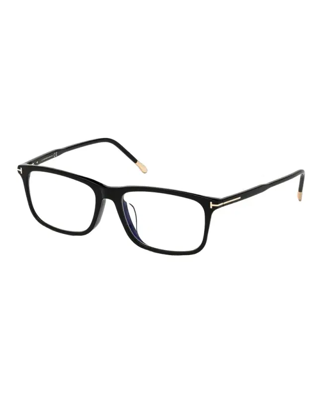 Men 's Blue Block Rectangle Acetate Optical Frames