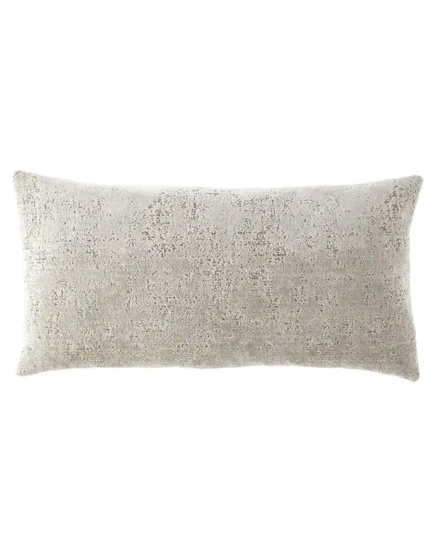 Fino Lino Linen & Lace Velluto Oblong Pillow