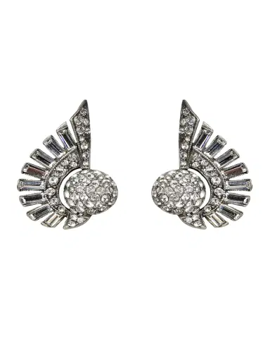 Ben-Amun Crystal Deco Clip-On Earrings | Thumbnail 3 Ben-Amun Crystal Deco Clip-On Earrings | Thumbnail 3